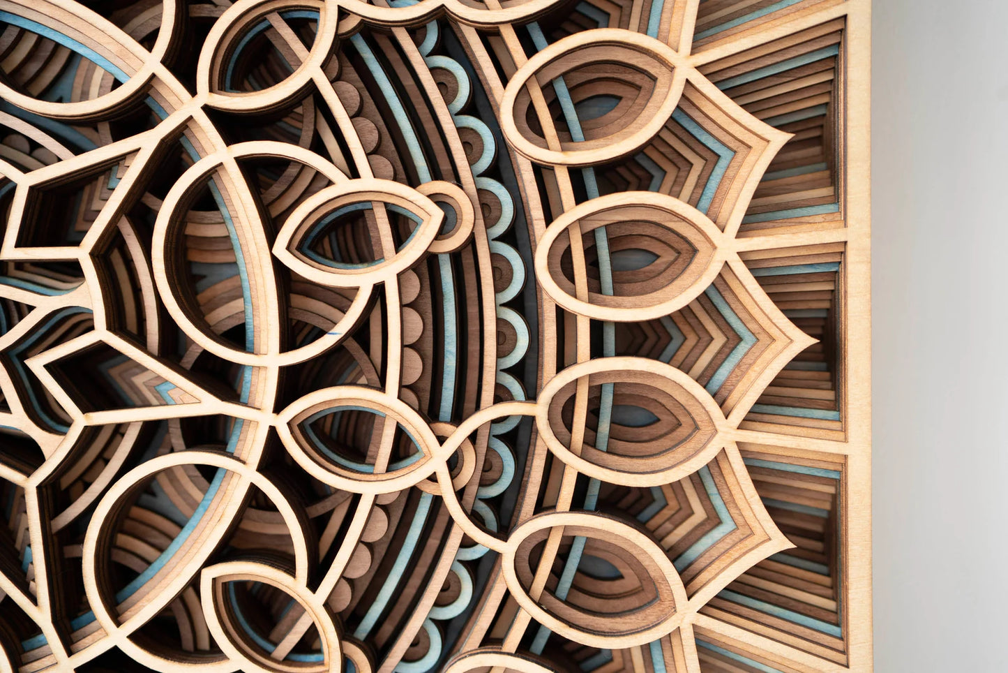 Dare Decor Luxury Mandala Wall Art – Handcrafted Layered Wooden Décor