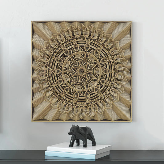 Dare Decor Luxury Mandala Wall Art – Handcrafted Layered Wooden Décor