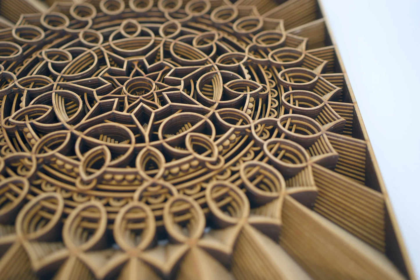 Dare Decor Luxury Mandala Wall Art – Handcrafted Layered Wooden Décor